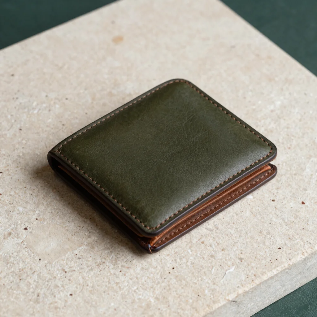 Cartera Bifold Verde Olivo
